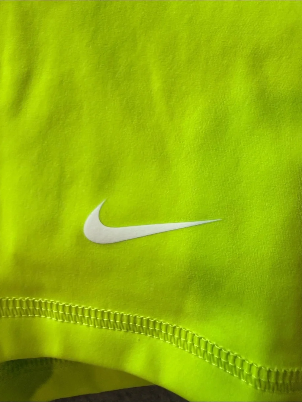 Nike - Women's Pro Neon Yellow Training Bike Shorts
